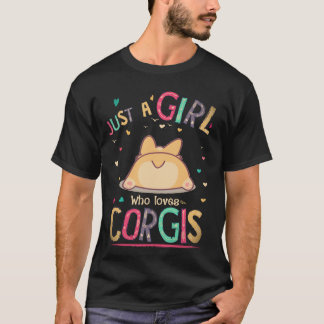 T-shirt 26 Juste une fille qui aime Corgi