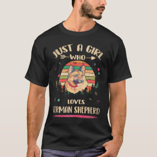 T-shirt 26 Juste une fille qui aime les Berger Allemand