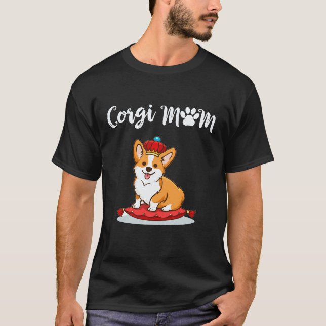 T-shirt 26 Maman Corgi Corgi (Devant)