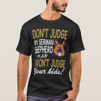 T-shirt 26 Ne jugez pas mon berger allemand et je ne juger