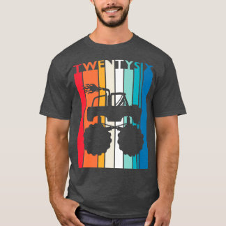 T-shirt 26e anniversaire Gift Monster Chemise Camion 26 an