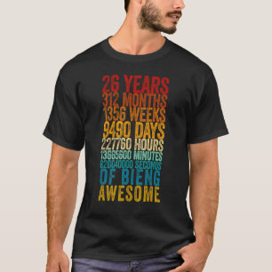 T-shirt 26e anniversaire Old Meter 26 ans