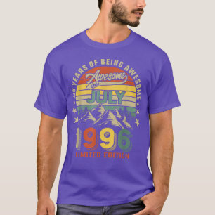 T-shirt 26e Birthday 26 Years Awesome Since July 1996