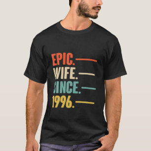 T-shirt 26E Cadeau Du Mariage Pour Son Épique Épouse Sin