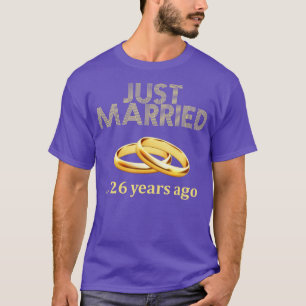 T-shirt 26ème anniversaire de Mariage marié il y a 26 ans