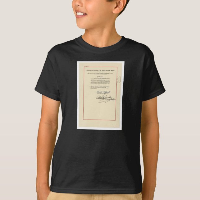 T-shirt 26ème constitution des États-Unis d'amendement (Devant)