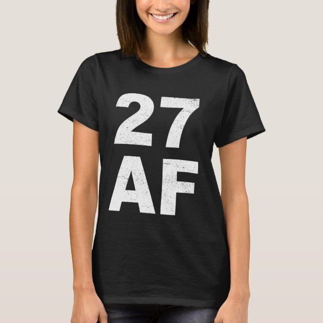 T-shirt 27 AF - Chemise d'anniversaire 27e Hommes  (Devant)