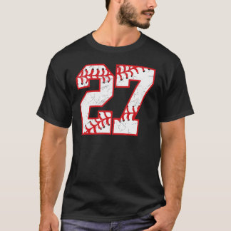 T-shirt 27 Anniversaire de baseball Thème Anniversaire fêt
