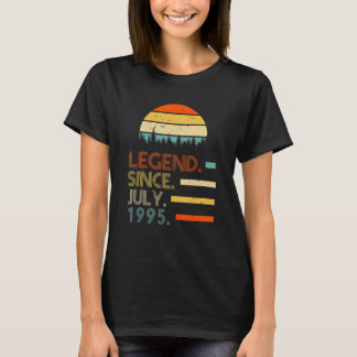 T-shirt 27 Ans Rétro Anniversaire Légende depuis Juillet 1