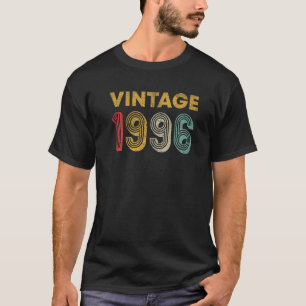 T-shirt 27 ans Rétro Vintage 1996 27e anniversaire