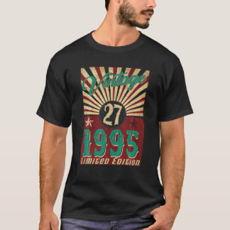 T-shirt 27 Ans Vintage 1995 Limited Edition 27E Birt