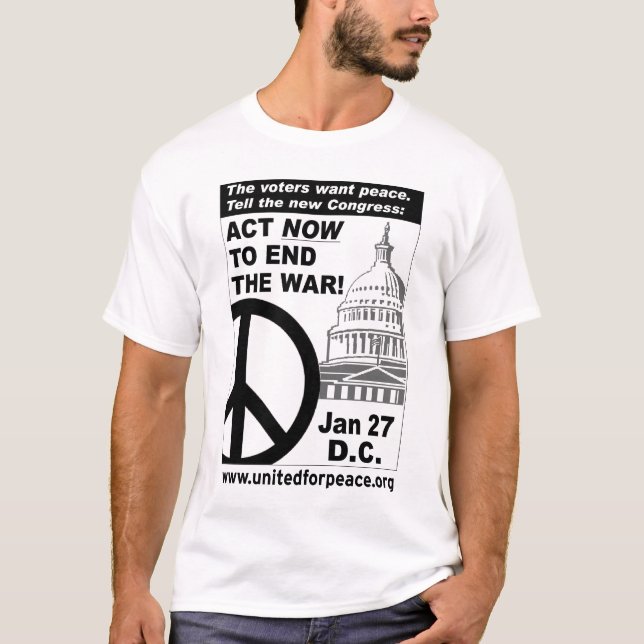 T-shirt 27 janvier protestation (Devant)