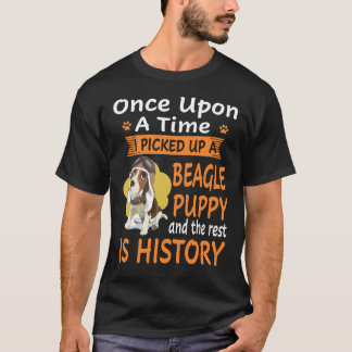 T-shirt 27 Un À Un Beagle De Temps Chiot