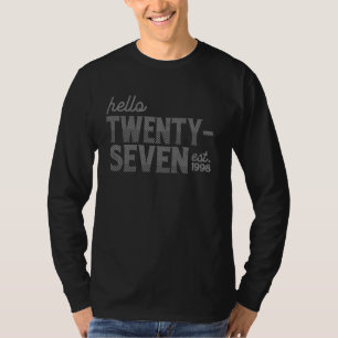 T-shirt 27e anniversaire Bonjour Vingt-Sept est. 19