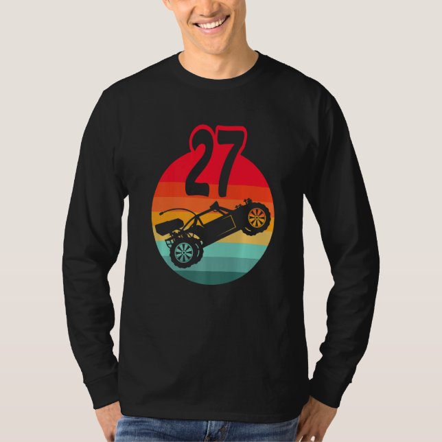 T-shirt 27e Anniversaire I Racing Jeu I Remote Control Rc (Devant)