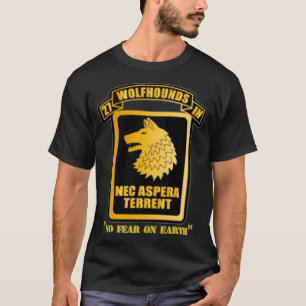 T-shirt 27e Régiment d'infanterie Wolfhounds Chest Nec Asp