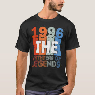T-shirt 27ème Anniversaire Chemise Née En 1996 Anniversair