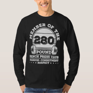 T-shirt 280 Livres Banch Presse Entraînement Poids Powerli