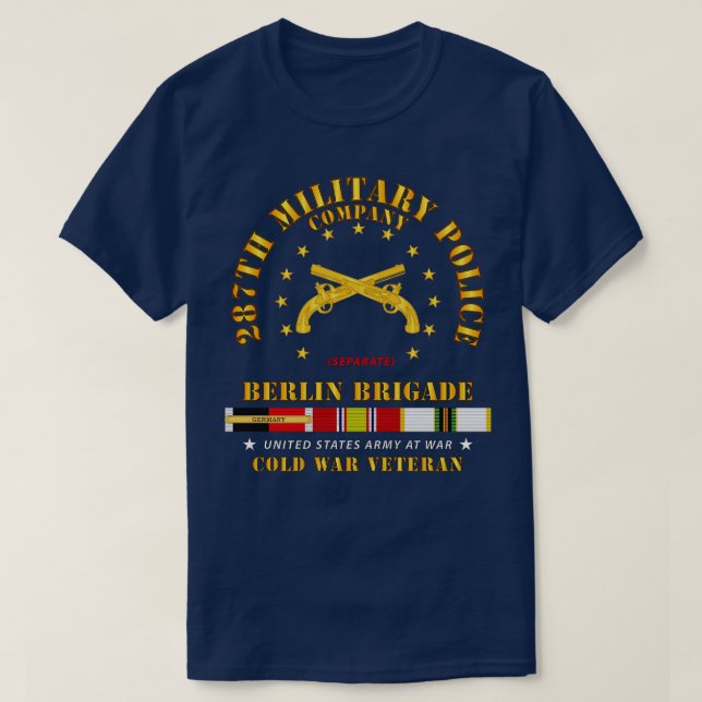 T-shirt 287e compagnie de police militaire Berlin Bde w OC (Design devant)