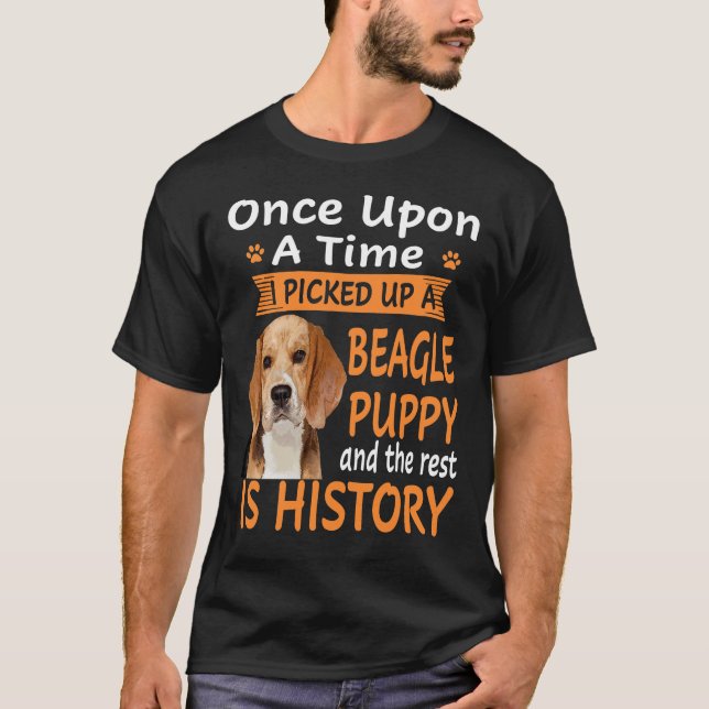 T-shirt 288 Un À La Fois - Chiot Beagle (Devant)