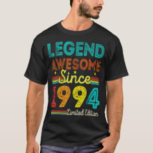 T-shirt 28 Ans Légende Vintage Awesome depuis 1994 28t
