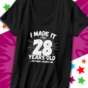 T-shirt 28 Ans Mème Sarcastique vieux drôle 28ème annivers