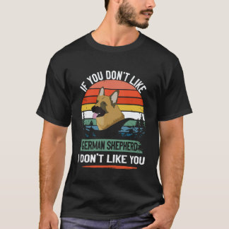 T-shirt 28 Si vous n'aimez pas le berger allemand je n'aim