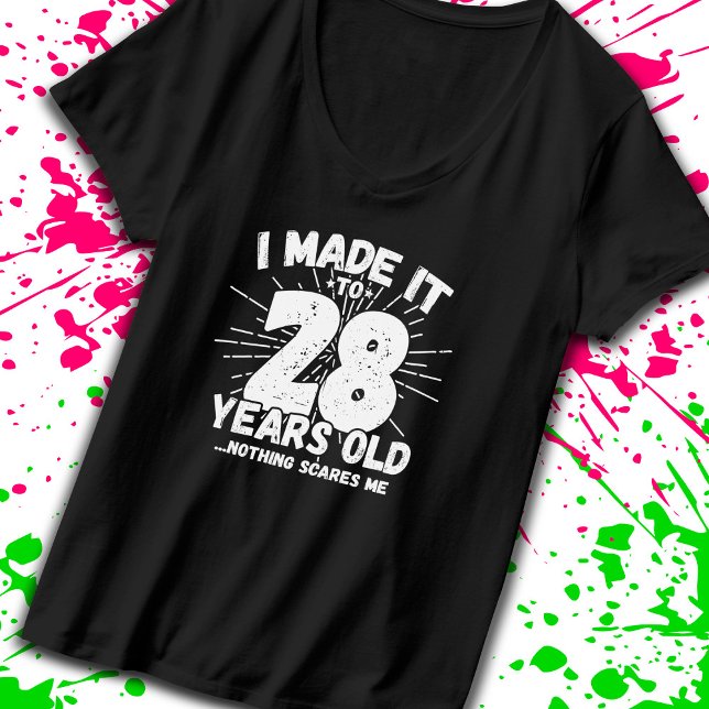 T-shirt 28 Year Old Birthday - Funny 28e Birthday Meme (Créateur téléchargé)