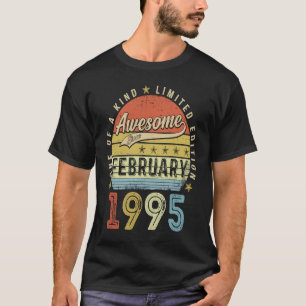T-shirt 28e anniversaire Awesome depuis février 1995 28 An