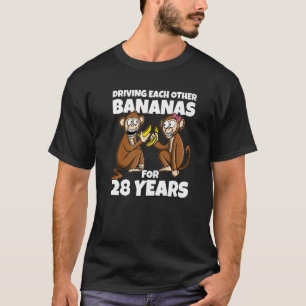T-shirt 28ème anniversaire de Mariage se conduisant mutuel