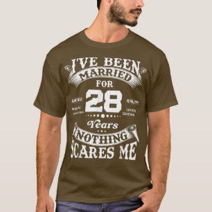 T-shirt 28ème anniversaire du Mariage de fête pour les cou