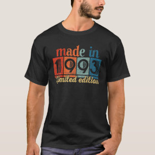 T-shirt 29 Ans 29 Cadeaux Anniversaires Fabriqués En 1993