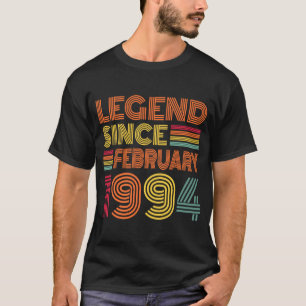 T-shirt 29 Ans Awesome Depuis Février 1994 29e Birt