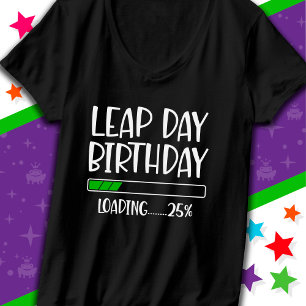 T-shirt 29 févr. Jour bissextile Anniversaire 25% année bi