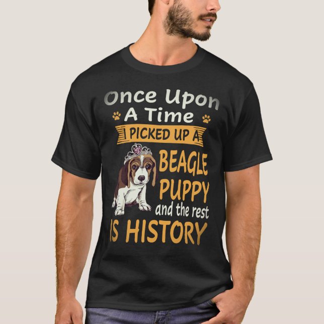 T-shirt 29 Il était une fois - chiot Beagle Beagle (Devant)