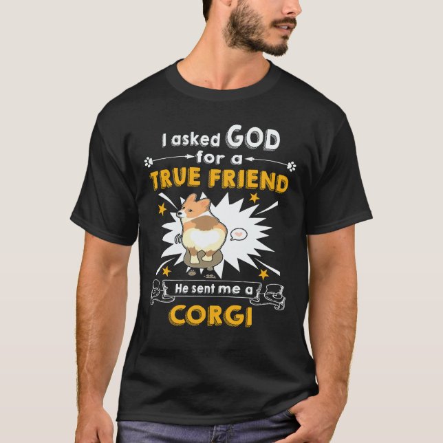 T-shirt 29 Il m'a envoyé un Corgi (Devant)