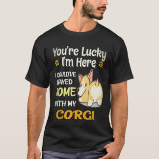 T-shirt 29 J'aurais pu rester à la maison avec Corgi