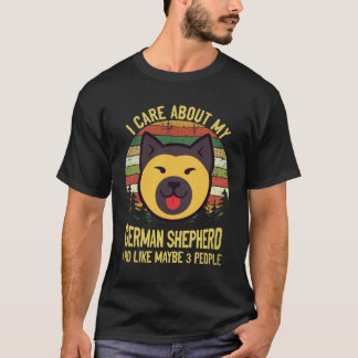 T-shirt 29 Je me soucie de mon berger allemand et j'aime p