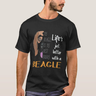 T-shirt 29 La vie est juste meilleure avec un Beagle