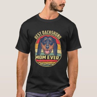 T-shirt 29 Meilleure maman teckel de tous les temps Vintag