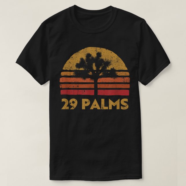 T-shirt 29 Palmiers Twentynine Californie retro Joshua Tre (Design devant)