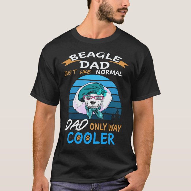 T-shirt 29 Papa - Refroidisseur Beagle Papa Beagle (Devant)