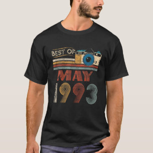 T-shirt 29 Vintage Birthday Gifts 29 Year Old Best Of May