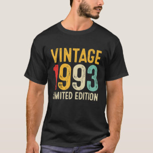 T-shirt 29e cadeau d'anniversaire 29 ans Vintage 1993