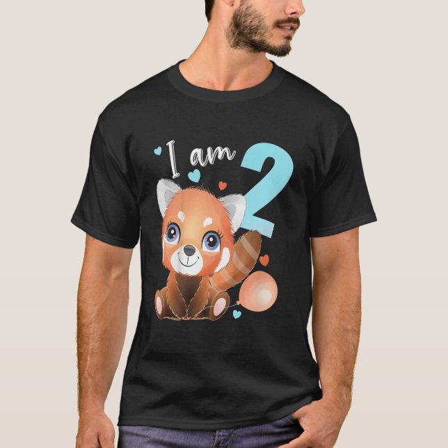 T-shirt 2 2 Panda roux (Devant)