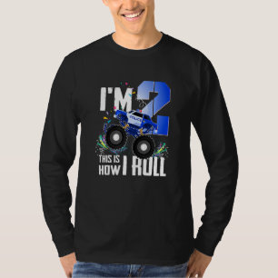 T-shirt 2 Anniversaire Enfants, Je suis 2 Police Monster T