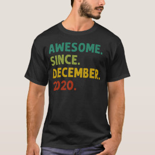 T-shirt 2 Ans Awesome depuis Décembre 2020 2e Naissance