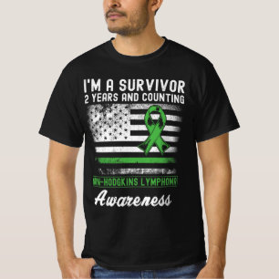 T-shirt 2 ans Cancer Sans Hodgkins Lymphoma Survivant