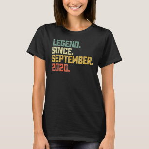 T-shirt 2 ans de légende depuis septembre 2020 2e naissanc