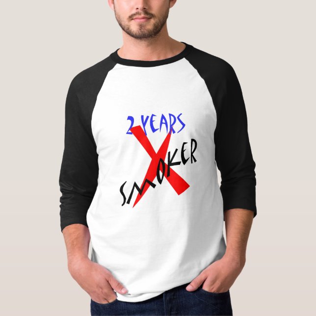 T-shirt 2 ans de X-fumeur de rouge (Devant)